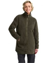 Jack Wolfskin Płaszcz polarowy "High Curl" w kolorze khaki rozmiar: S. Brązowe płaszcze damskie Jack Wolfskin, s, bez wzorów, z materiału. Za 369.84 zł.