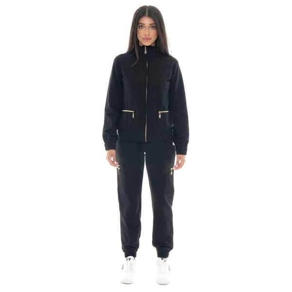 Kombinezon zimowy Damen, Stehkragen, Reißverschluss Leone 1947 Cargohose. Czarne kombinezony damskie LEONE 1947 APPAREL, na zimę, bez wzorów, z bawełny, sportowe, bez kołnierzyka, bez ramiączek. W wyprzedaży za 265.23 zł.