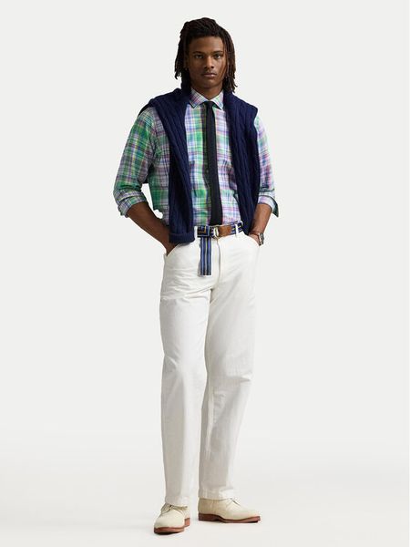 Polo Ralph Lauren Koszula 710968962005 Kolorowy Custom Fit. Koszule męskie Polo Ralph Lauren, m, bez wzorów, z bawełny, bez kołnierzyka, bez ramiączek. Za 349.99 zł.