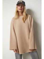 Happiness Istanbul Bluza w kolorze beżowym rozmiar: 38. Brązowe bluzy bez kaptura damskie Happiness Istanbul, z bawełny. Za 74.46 zł.