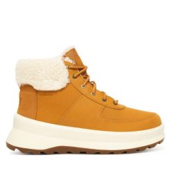 Trzewiki Helly Hansen. Brązowe botki damskie Helly Hansen, bez obcasa, na płaskiej podeszwie, bez zapięcia. Za 699.99 zł.