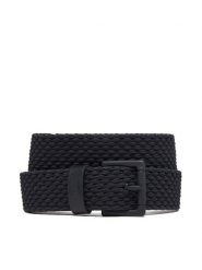 HUGO Pasek Męski Gebbol 50558780 Granatowy. Niebieskie paski męskie Hugo, bez wzorów, z materiału. Za 339.99 zł.