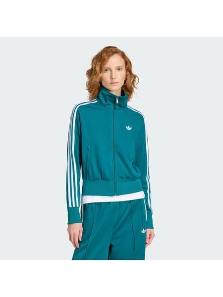 Adidas Bluza Firebird Classic KQ6530 Zielony Regular Fit. Zielone bluzy bez kaptura damskie Adidas, m, z syntetyku. Za 328.99 zł.