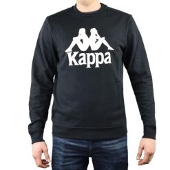 Męska Bluza Sertum Rn. Czarne bluzy bez kaptura męskie Kappa, m. Za 126.99 zł.
