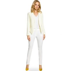 Marynarka moe031. Żółte marynarki i żakiety damskie MOE, xl, bez wzorów, eleganckie. Za 129.00 zł.