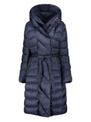 Geographical Norway Płaszcz pikowany w kolorze granatowym rozmiar: XL. Niebieskie płaszcze damskie Geographical Norway, xl, bez wzorów. Za 262.29 zł.