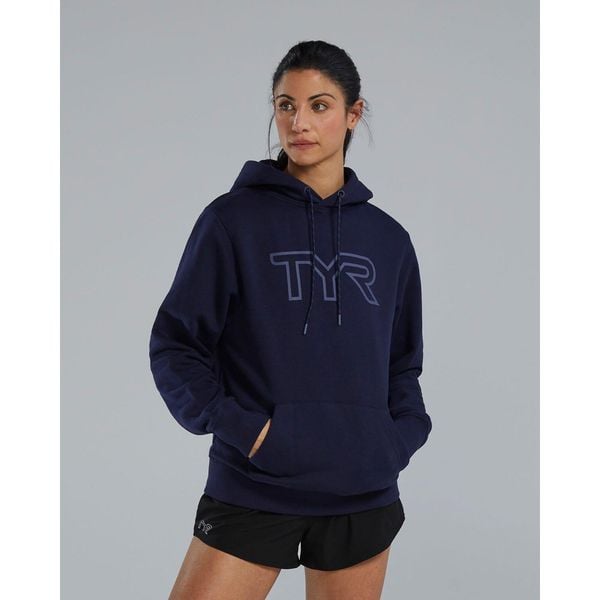 Bluza z kapturem techniczne TYR UltraSoft Big Logo. Niebieskie bluzy sportowe damskie TYR, z materiału. Za 349.98 zł.