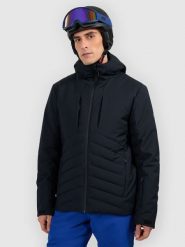 4F Kurtka narciarska membrana 10000 męska - czarna 3XL. Czarne kurtki męskie 4f, na zimę, l, bez wzorów, z materiału, sportowe, bez kaptura. Za 799.99 zł.