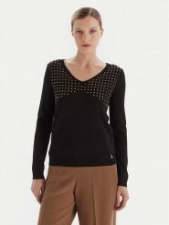 Artigli Sweter ACMA002723 Czarny Regular Fit. Czarne swetry klasyczne damskie Artigli, xl, z syntetyku, bez kołnierzyka. Za 179.99 zł.