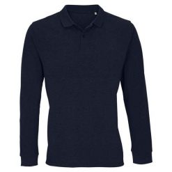 Koszulka Polo Z Długim Rękawem Dla Dorosłych Unisex Planet. Niebieskie bluzki damskie SOL'S, s, bez wzorów, casualowe, bez kołnierzyka, bez ramiączek. Za 133.99 zł.
