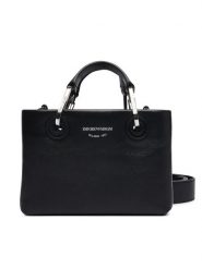 Emporio Armani Torebka EW000382 Czarny. Czarne torebki klasyczne damskie Emporio Armani, bez wzorów, ze skóry, bez dodatków. Za 1,959.00 zł.