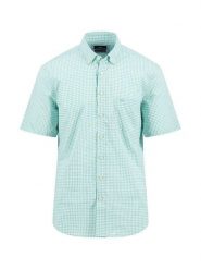 FYNCH-HATTON Koszula - Regular fit - w kolorze miętowym rozmiar: M. Niebieskie koszule męskie Fynch-Hatton, m, bez wzorów, z bawełny, bez kołnierzyka, bez ramiączek. Za 86.99 zł.