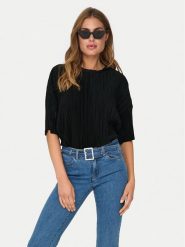 ONLY Bluzka Ravenna 15318506 Czarny Regular Fit. Czarne bluzki damskie Only, l, bez wzorów, z syntetyku, bez ramiączek. Za 129.99 zł.