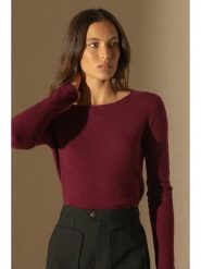 Perfect Cashmere Kaszmirowy sweter "Oprah" w kolorze bordowym rozmiar: M. Czerwone swetry klasyczne damskie Perfect Cashmere, m, z kaszmiru, bez kołnierzyka. Za 347.99 zł.