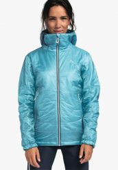 Kurtka damska Schöffel Thermo Tofane. Niebieskie kurtki damskie Schöffel, l, bez wzorów, z materiału, bez kaptura. Za 1,299.99 zł.