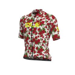 Koszulka rowerowa męska Alé Cycling PR-R Roses. Czerwone t-shirty sportowe męskie ALÉ CYCLING, m, bez ramiączek, rowerowe. W wyprzedaży za 336.99 zł.