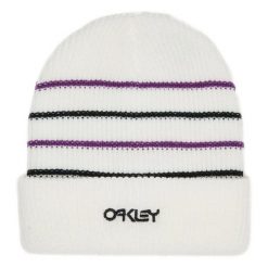 Oakley Czapka B1B Stripe Fos900939-100. Białe czapki męskie Oakley, na zimę, bez wzorów, z dzianiny, eleganckie. Za 53.99 zł.
