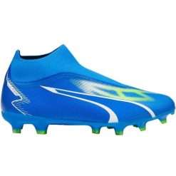 Buty piłkarskie Puma Ultra Match+ Ll FG/AG 107511 03 niebieskie. Niebieskie buty fitness męskie do piłki nożnej. Za 449.54 zł.