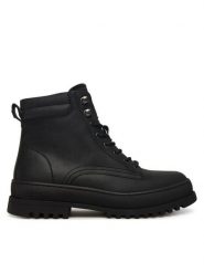 Blauer Kozaki F5IUKA01/LEA Czarny. Czarne buty zimowe męskie Blauer, ze skóry, bez zapięcia. Za 729.99 zł.