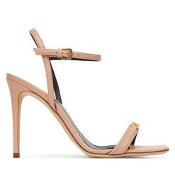 Sandały Elisabetta Franchi. Czerwone sandały damskie Elisabetta Franchi, bez wzorów, bez obcasa, na szpilce. Za 1,429.00 zł.