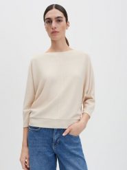 Someday Sweter w kolorze beżowym rozmiar: 42. Brązowe swetry klasyczne damskie Someday, prążkowane, bez kołnierzyka. Za 154.07 zł.