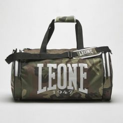 Torba sportowa na zamek Leone Camouflage AC906. Zielone torby podróżne męskie LEONE 1947. Za 239.00 zł.