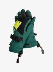Rękawiczki dziecięce Ziener Lani GTX Junior. Zielone rękawiczki dziecięce Ziener, z gore-texu, bez ramiączek. Za 159.49 zł.