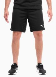 Spodenki Puma teamRISE czarne. Białe szorty męskie Puma, z materiału, bez kołnierzyka. Za 55.09 zł.