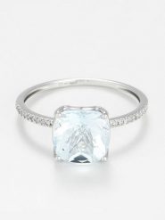 ATELIER DU DIAMANT Złoty pierścionek "Derya" z diamentami rozmiar: 54. Szare pierścionki damskie ATELIER DU DIAMANT, z diamentem, złote. Za 872.33 zł.