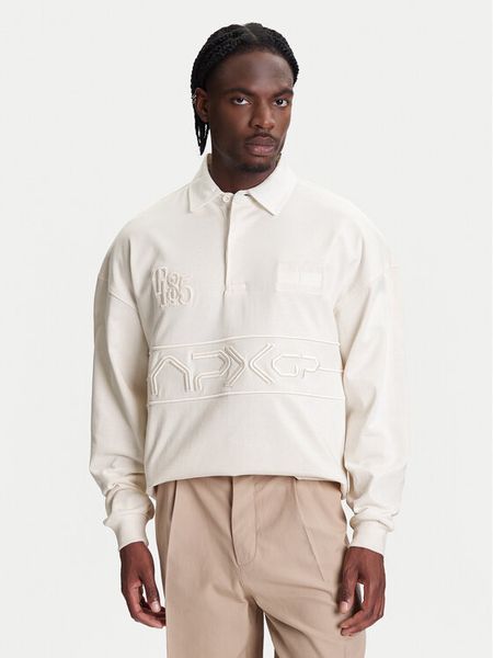 Tommy Hilfiger Bluza F1 Movie Rugby MW0MW41388 Beżowy Regular Fit. Brązowe bluzy bez kaptura męskie Tommy Hilfiger, l, z bawełny. Za 489.99 zł.