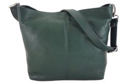 Listonoszka skórzana BARBERINI'S c. zielona 12-42. Zielone shopper bag damskie Barberinis, bez wzorów, ze skóry, duże, bez dodatków. Za 199.99 zł.