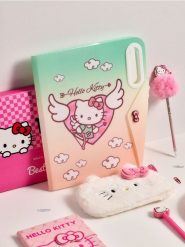 Plastikowa teczka na zatrzask Hello Kitty - wielobarwny. Aktówki damskie Sinsay. Za 15.99 zł.