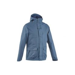Kurtka turystyczna NH500 WTP protect męska. Brązowe kurtki męskie QUECHUA, m, bez wzorów, z materiału, bez kaptura. Za 169.99 zł.