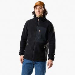 Bluza polarowa rozpinana Turystyka Męska Swedemount Nordkap Pile Jacket. Czarne bluzy bez kaptura męskie SWEDEMOUNT, l, z materiału. Za 359.99 zł.