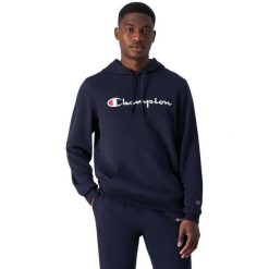 Męska Bluza Z Haftowanym Logo. Niebieskie bluzy z kapturem męskie CHAMPION, m, z bawełny. Za 356.99 zł.