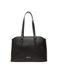 JENNY Torebka C-JEN-L-012-08 Czarny. Czarne torebki klasyczne damskie Jenny, bez wzorów, z materiału, bez dodatków. Za 159.99 zł.