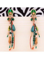 MENTHE À L'O Pozłacane kolczyki z kryształami rozmiar: onesize. Czerwone kolczyki damskie MENTHE À L'O, z kryształem, metalowe. Za 121.80 zł.