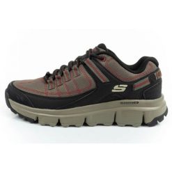 Buty Skechers 237620/OLBK zielone. Zielone buty sportowe na co dzień męskie z materiału, bez zapięcia. Za 379.96 zł.