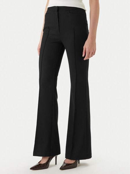 Morgan Spodnie materiałowe 251-PECO.F Granatowy Bootcut Fit. Niebieskie spodnie materiałowe damskie Morgan, bez wzorów, z materiału. Za 279.99 zł.