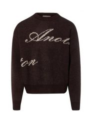 Another Cotton Lab sweter z dzianiny Mężczyźni brązowy, XS. Brązowe swetry męskie Another Cotton Lab, m, bez wzorów, z dzianiny, bez kołnierzyka. Za 429.95 zł.