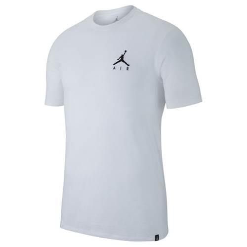 Koszulka sportowa męska Nike Air Jordan Jumpman Embroidered Tee. Białe t-shirty sportowe męskie Nike, l, z bawełny, bez ramiączek, do koszykówki. Za 203.00 zł.