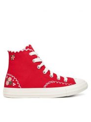 Converse Trampki Chuck Taylor All Star Embroidered Flowers A13518C Czerwony. Czerwone trampki i tenisówki damskie Converse, bez wzorów, z materiału. Za 299.99 zł.