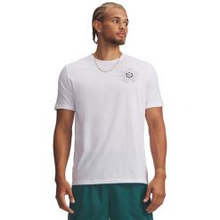 Under Armour UA M Radial T-shirt Męski Biały. Białe t-shirty męskie Under Armour, m, bez wzorów, z bawełny, bez kołnierzyka. Za 125.05 zł.