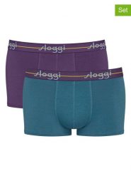 Sloggi Bokserki (2 pary) "Start" rozmiar: S. Niebieskie bokserki męskie Sloggi, bez wzorów. Za 34.77 zł.