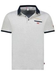 Geographical Norway Koszulka polo "Kara" w kolorze szarym rozmiar: S. Szare koszulki polo męskie Geographical Norway, s, bez wzorów, z bawełny, bez ramiączek. Za 79.21 zł.