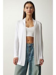 Happiness Istanbul Kardigan w kolorze kremowym rozmiar: XS. Brązowe kardigany damskie Happiness Istanbul, xs, bez wzorów. Za 56.99 zł.