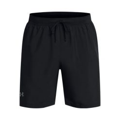 Szorty bez podszewki Under Armour Launch 7". Czarne szorty męskie Under Armour, bez wzorów, z dzianiny. Za 191.45 zł.