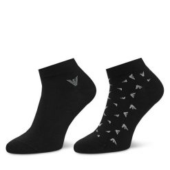 Skarpety krótkie EA7 Emporio Armani. Czarne skarpetki męskie EA7 Emporio Armani, bez wzorów. Za 84.99 zł.