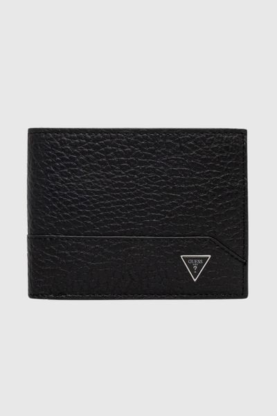 GUESS Czarny portfel męski Torino Bifold. Czarne portfele męskie Guess, z aplikacjami, ze skóry. W wyprzedaży za 207.99 zł.