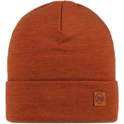 Czapka zimowa z wełny merino heavyweight. Niebieskie czapki męskie Buff, na zimę, bez wzorów, z wełny, sportowe. Za 123.99 zł.